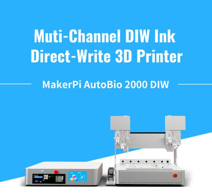 MakerPi AutoBio 2000 Diw Direct Ink Writing 3D Printer Two-Component ...